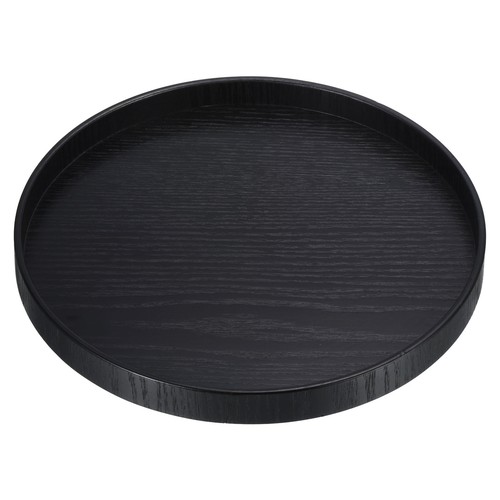 Wood serving tray - tray, round